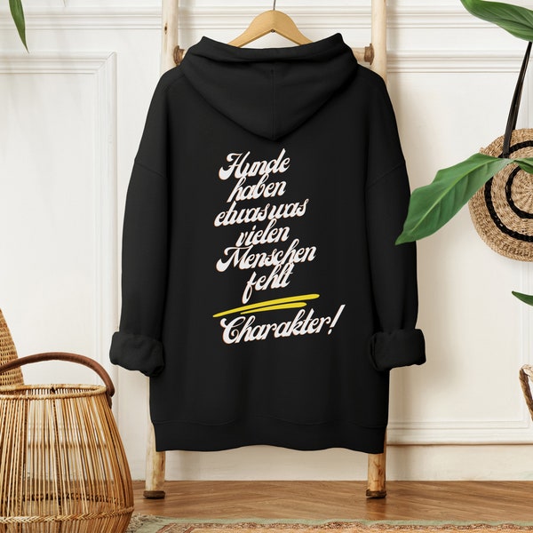 Pullover mit Hundemotiv, Hoodie Hund, Oversized Hoodie Hund, Streetwear Kapuzenpullover, Hunde Spruch Liebhaber Sweatshirt