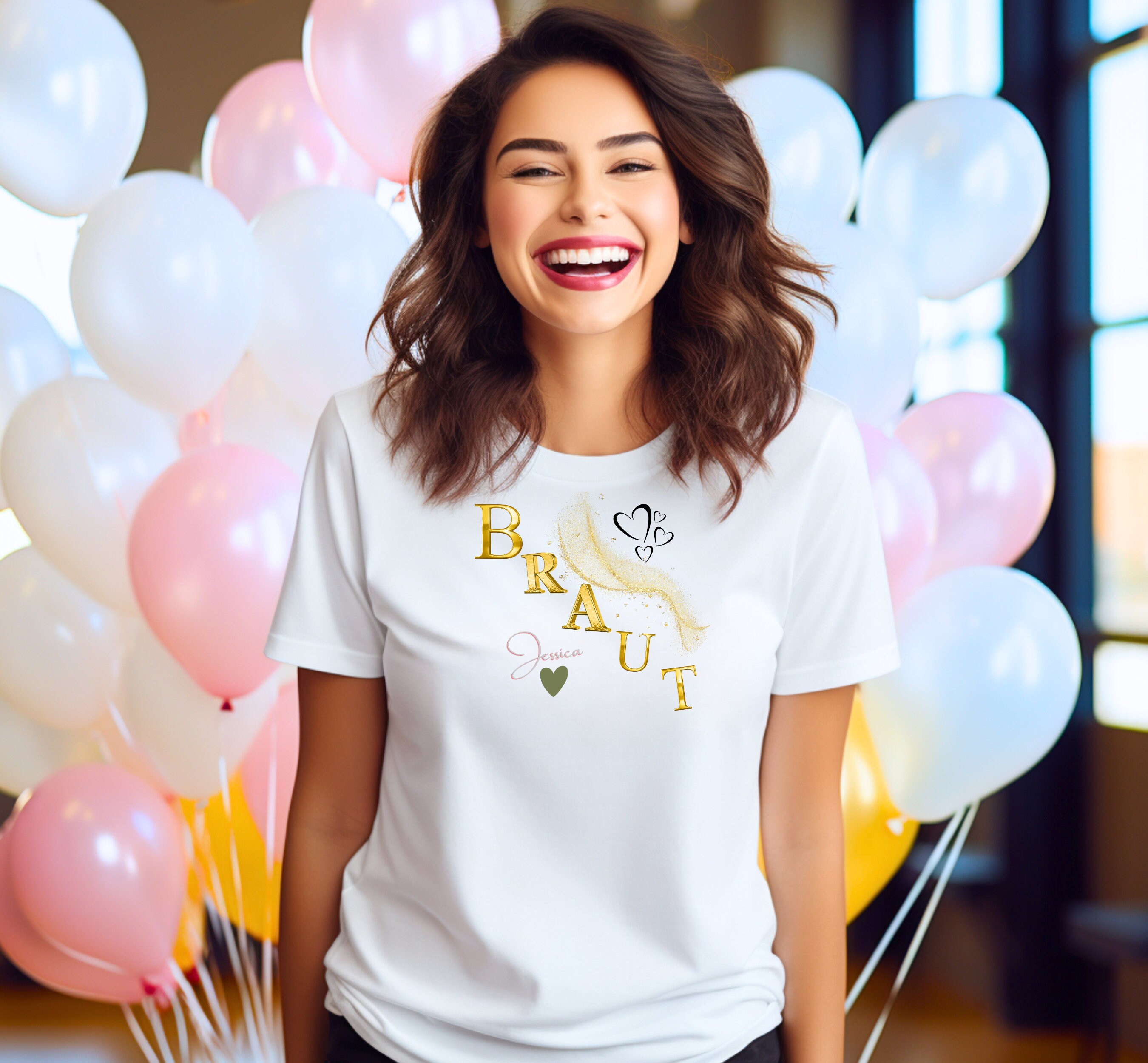 Oblique Unique Braut & Braut Crew Schärpen Set – Für JGA, In Rosa & Grau