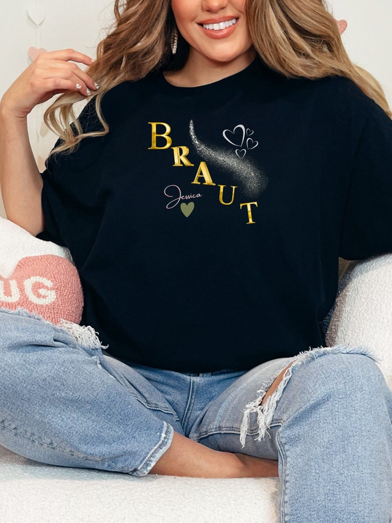 Braut & Braut Crew Schärpen Set - 7-teilig In Rosa Für JGA & Hochzeit
