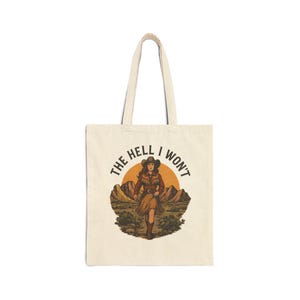 Empowering Baumwoll Canvas Einkaufstasche, Tote für Aktivismus, umweltfreundliche Einkaufstasche, Geschenke für sie, Statement Tasche, heldenhafte Grafiken