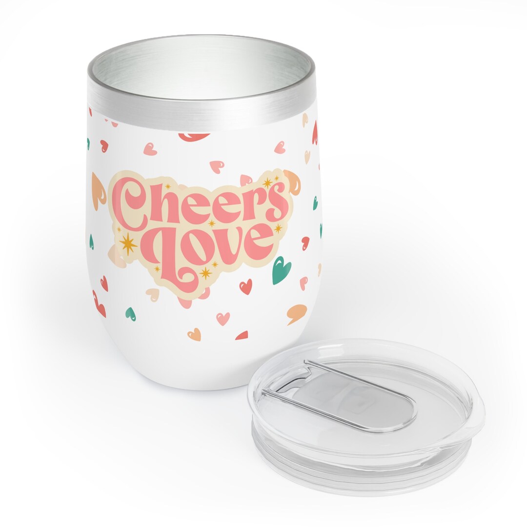 Cheers Wine Tumbler in White