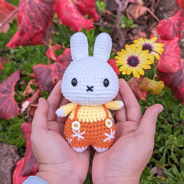 Miffyi Crocheted Plush, Little Rabbit, Small Size, Stuffed Animal, Handmade Plushie ,Crochet Plushie, Cute Animal, Handmade Toy, Amigurumi