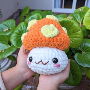 Pilz MapleStory Gehäkeltes Plüsch | Stofftier | Videospiel Plüsch | Niedliches Gemüse | Anime Plüschtiere | Handgemachtes Spielzeug | Amigurumi