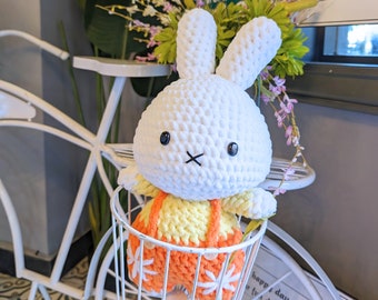 Bunny Customizable Crocheted Plushie | Little Rabbit 16 Inches Stuffed Animal | Handmade Plushie | Crochet Plush | Handmade Toy