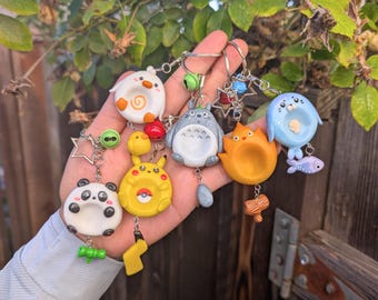 Magical Creature Worry Stone Clay Keychains | Handmade Fidget Keychain | Cute Fantasy Pocket Charm | Gift for Fantasy Lovers