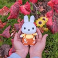 Miffyy Crocheted Plush | Little Rabbit | Stuffed Animal | Handmade Plushie  | Crochet Plushie | Cute Animal | Handmade Toy | Amigurumi