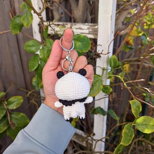 Panda and Brown Bears Handmade Crochet Keychain | Cute Dudu Bubu Couple Bear Bag Charm | Kawaii Cartoon Amigurumi Gift image 9