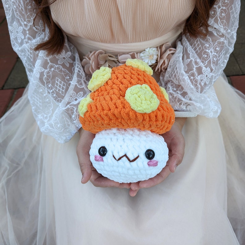 Maplestory Mushroom Crochet Plush, Stuffed Toy, Animal Plushie, Cute Animal, Anime Plushie