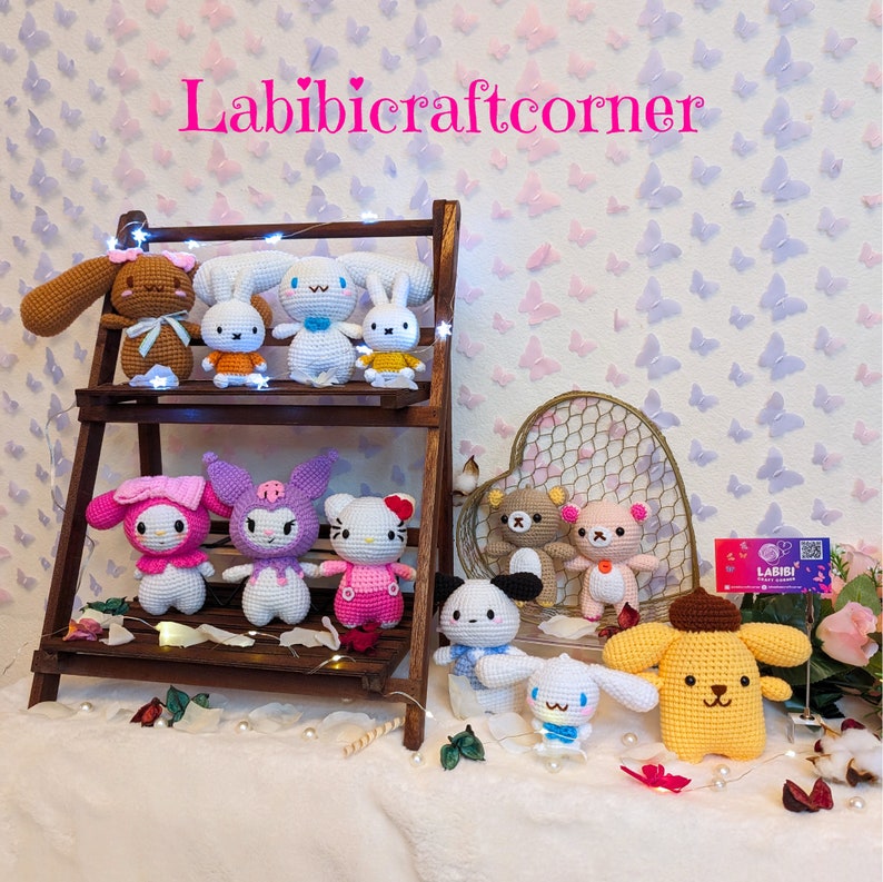 Cinnamon Roll Crocheted Plushie, Mocha Plushie, Cinna Roll, Small Size