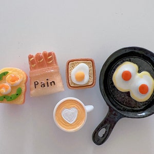 Shoe charms set (8pcs)- Breakfast collection