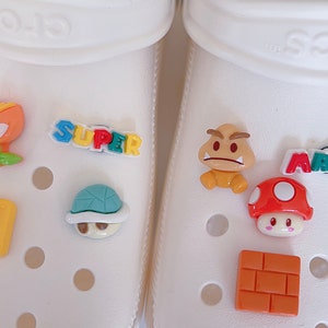Super Mario theme shoe charms set (8pcs)