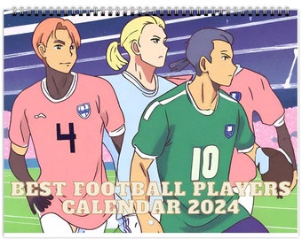 Best Football/Soccer Players Anime 2024 Wall calendars (US & CA)