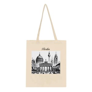 Berlin Tragetasche | Moderne und trendige Canvastasche | Eine deutsch-inspirierte Alltags-Tasche