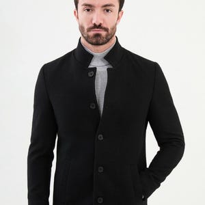 Men's Black  colour Handmade  Blazer - Hand Embellishment Blazer - Party Blazer Men - Embroidery  Zari work Blazer for Men
