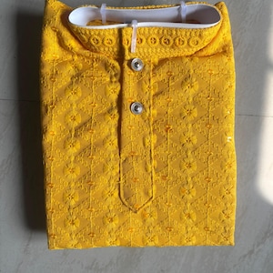 Boys' Cotton Blend Sequin Kurta Set: Festive Kids' Outfit