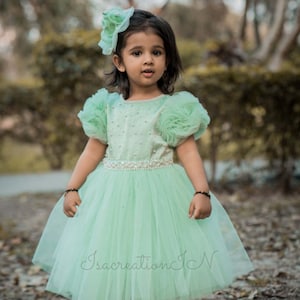Birthday baby frock Princess Rose gold dress Summer Tutu Fluffy Girl Flower Wedding Gown Children Formal Wear Teens Girls Birthday Dress