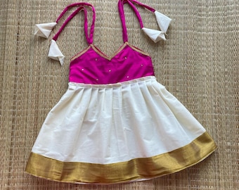 Buy Baby Girl's Halter Neck Silk Frock for Baby Girl Red