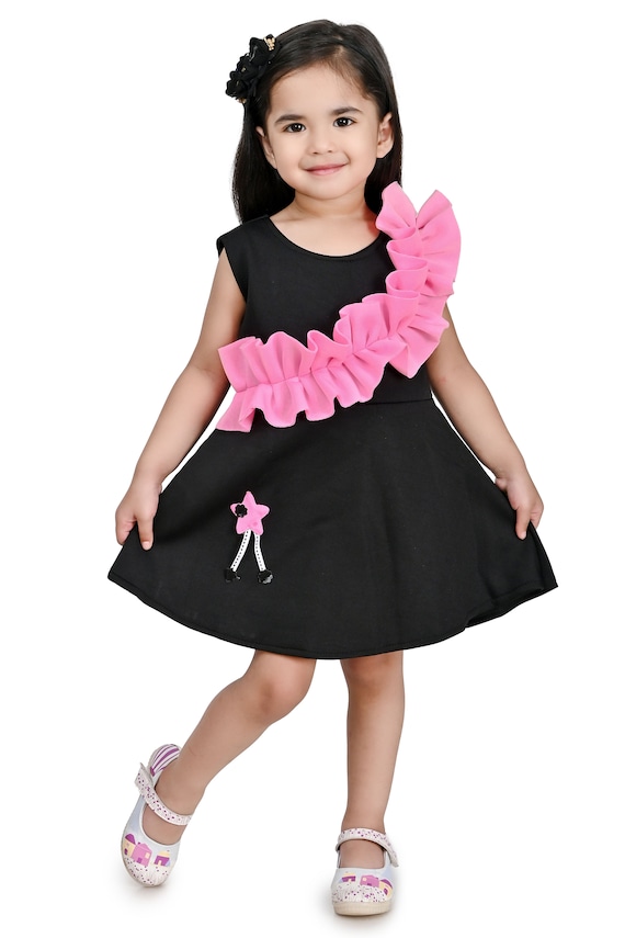 Buy Leriya Fashion One Piece Dress for Women| Midi Dress for Women|  Birthday Dress for Women (Small, Black) at Amazon.in