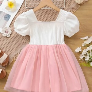 White Toddler Dress Baby Girl Birthday Dress 2nd 3rd 4th Birthday Dress Casual Flower Girl Dress Rustic Flower Girl Dress White Dress