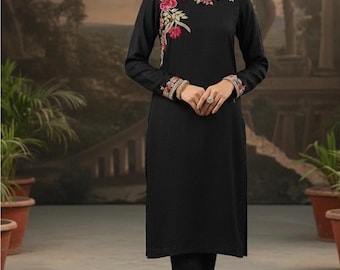 Ensemble kurti indien avec pantalon et dupatta, ensemble kurti plazzo, costume salwar en coton, ensemble femme pour kurta 2 pis, livraison gratuite