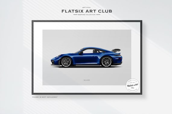 Porsche 911 GT3 カタログ Porsche 911 GT3 (992.2) Sketched Wall Art - Multi-colour