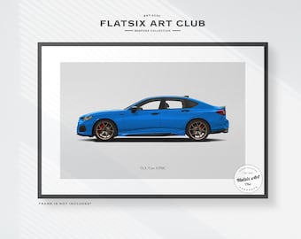 Acura TLX Type S PMC Edition Sketched Art Print: Automotive JDM Poster
