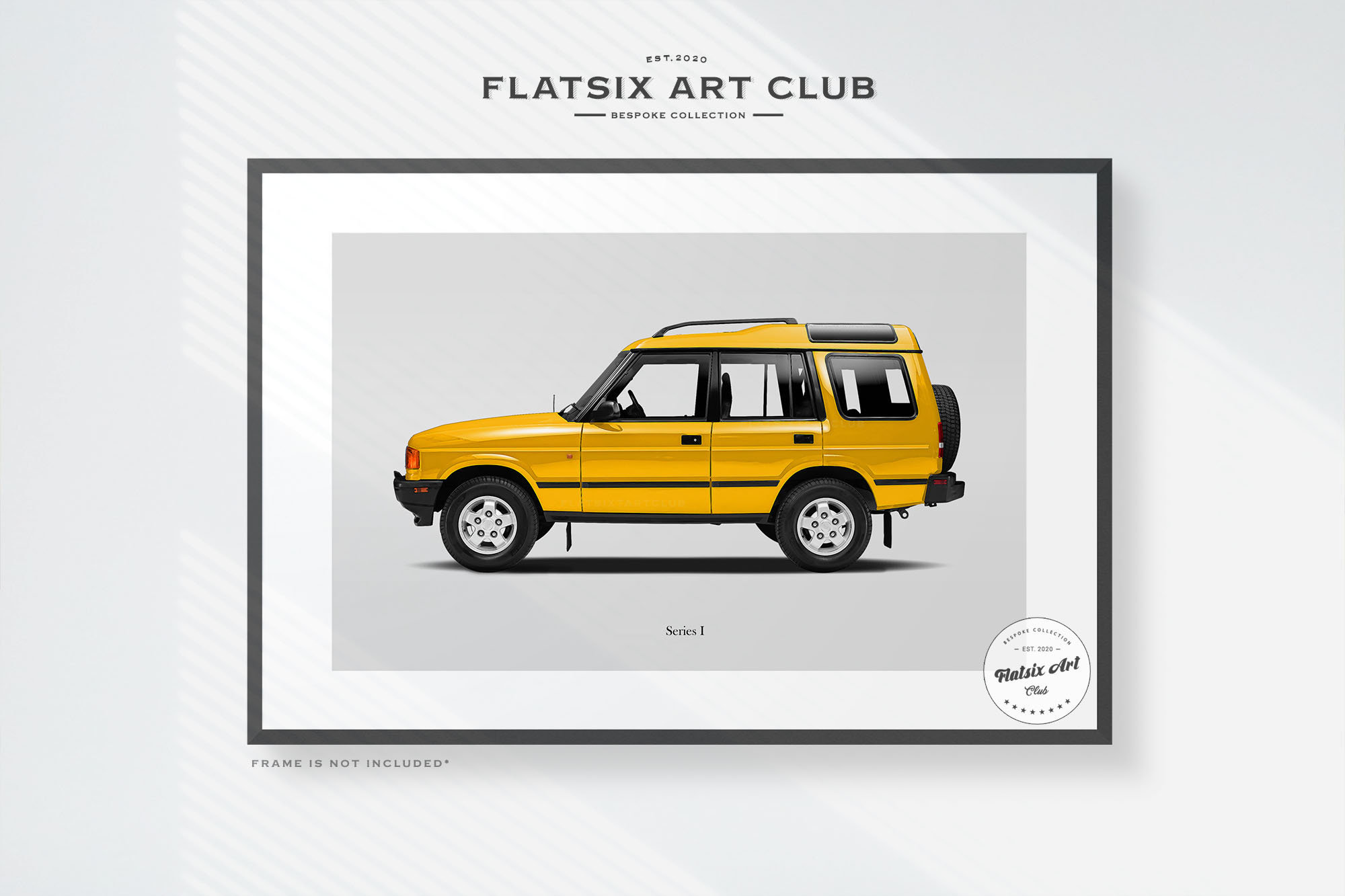 Land Rover Discovery Series I Sketched Art Print: Automotive Car