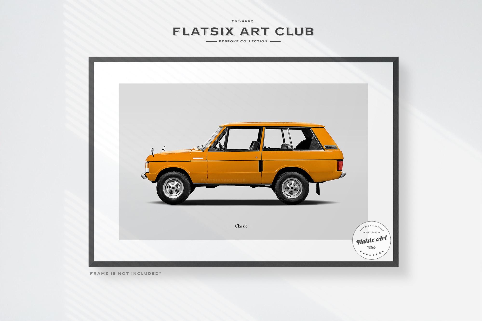 Land Rover Range Rover Classic Sketched Art Print: Automotive Car