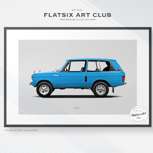 Land Rover Range Rover Classic Sketched Wall Art - Automotive Art Print - Car Poster Illustration