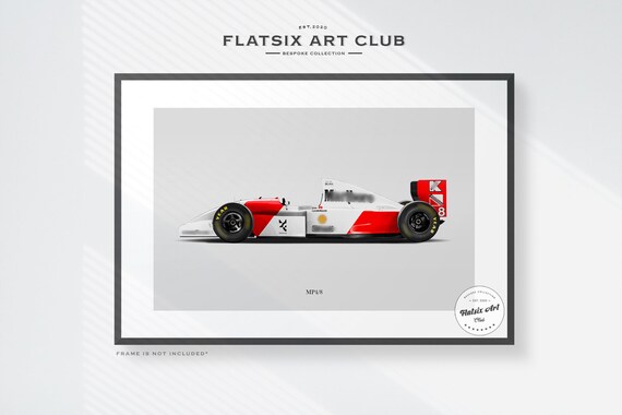 Ayrton Senna McLaren MP4/8 ポスター Ayrton Senna's 1993 McLaren