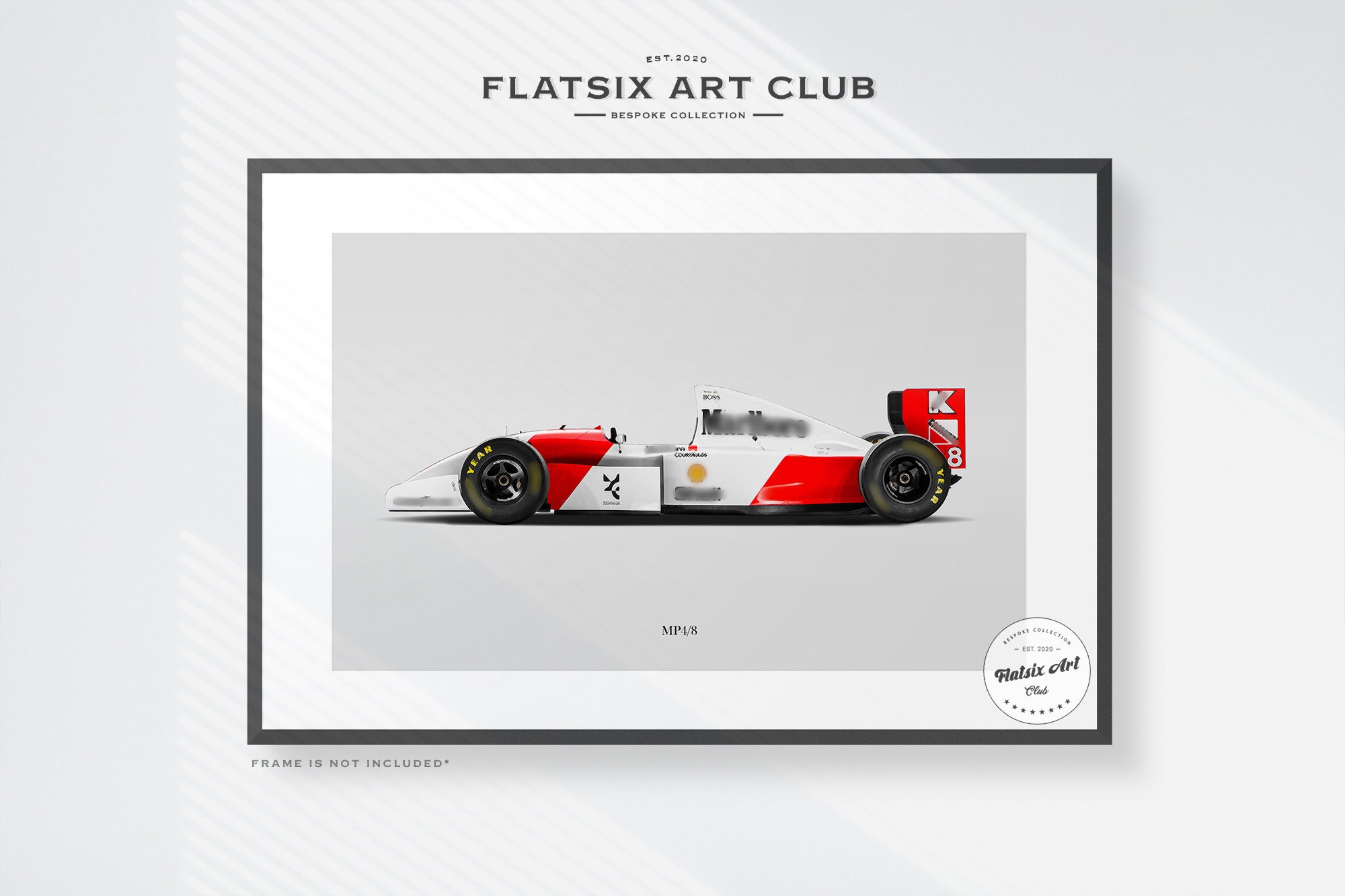 Ayrton Senna McLaren MP4/8 ポスター McLaren MP4/8 - Ayrton Senna
