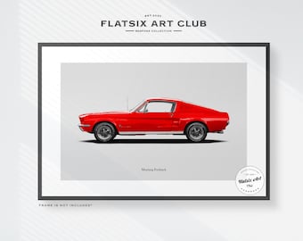 Drapeau Ford Mustang Bullitt USA Racing 3x5ft - Bannière Pour Garage Man Cave