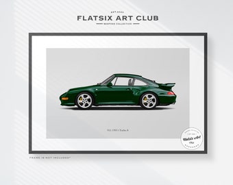 Porsche 911 (993) Turbo S Art Print: Automotive Sketch - Etsy Canada