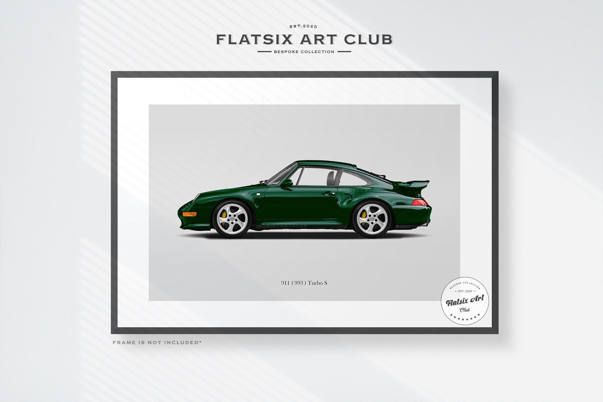 Porsche 911 (993) Turbo S Art Print: Automotive Sketch - Etsy