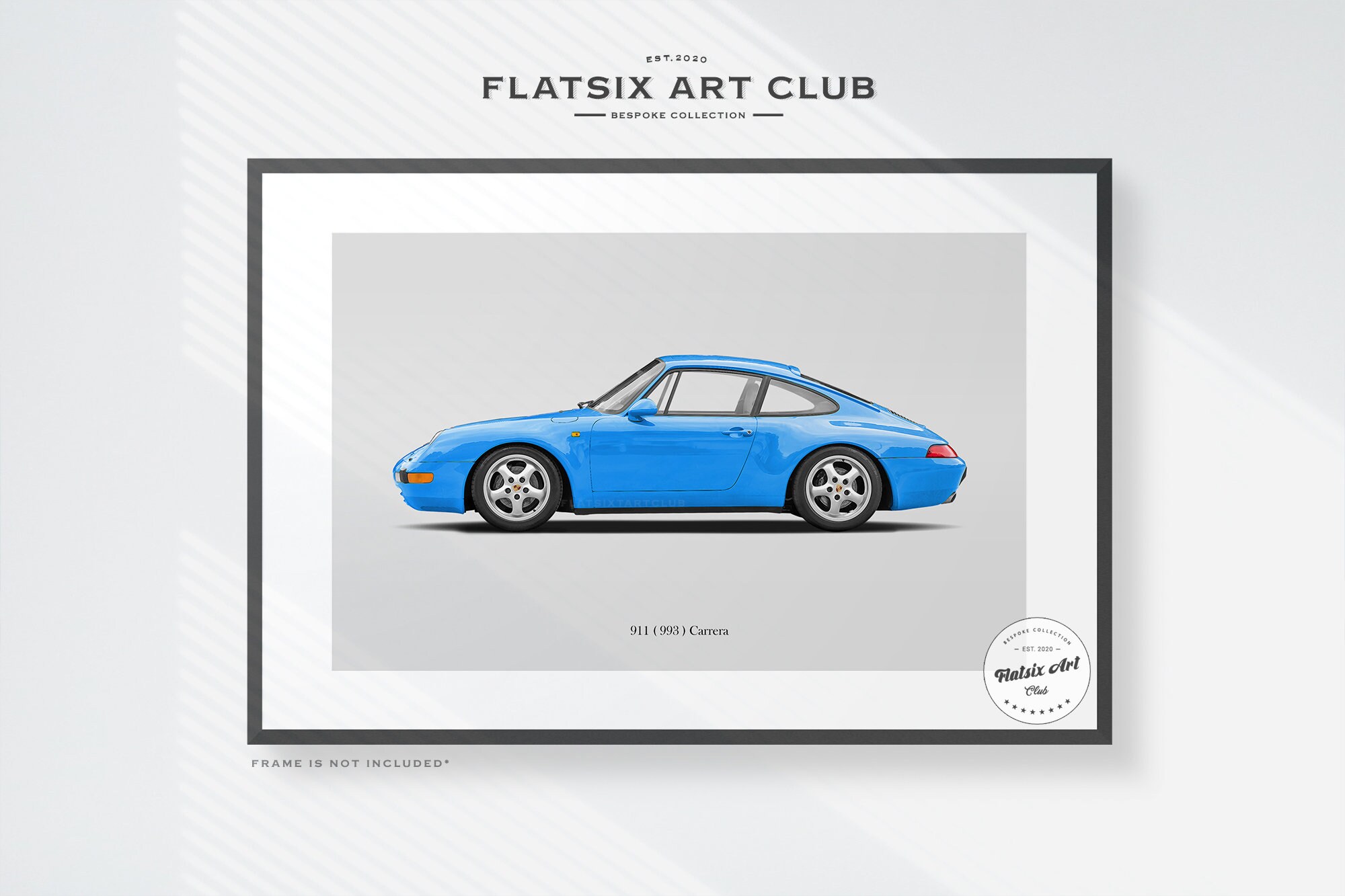 Porsche 911 (993) Carrera (narrow Body) Sketched Art Print