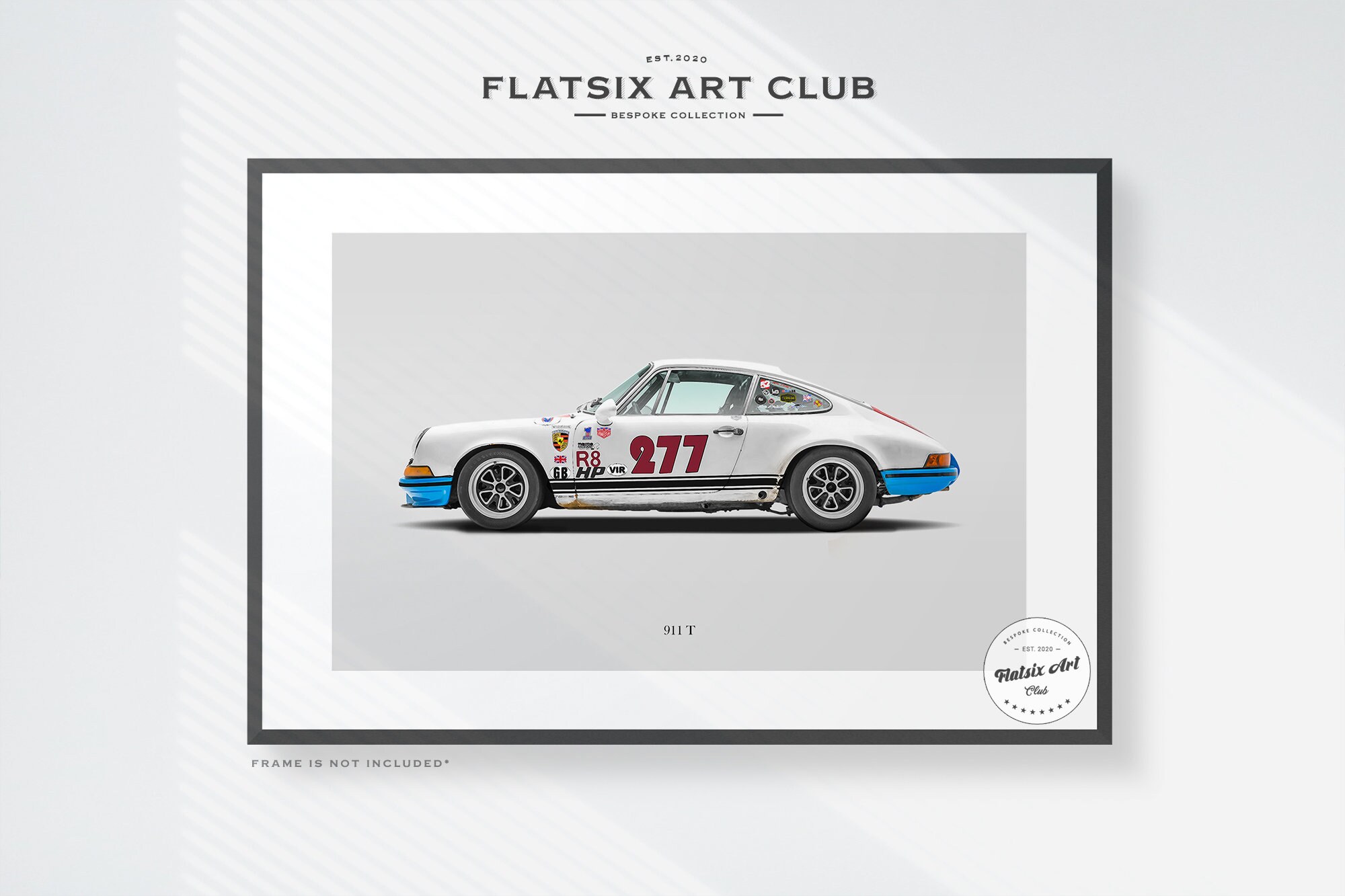 Magnus Walker Porsche 911 T Sketched Wall Art - Automotive Art