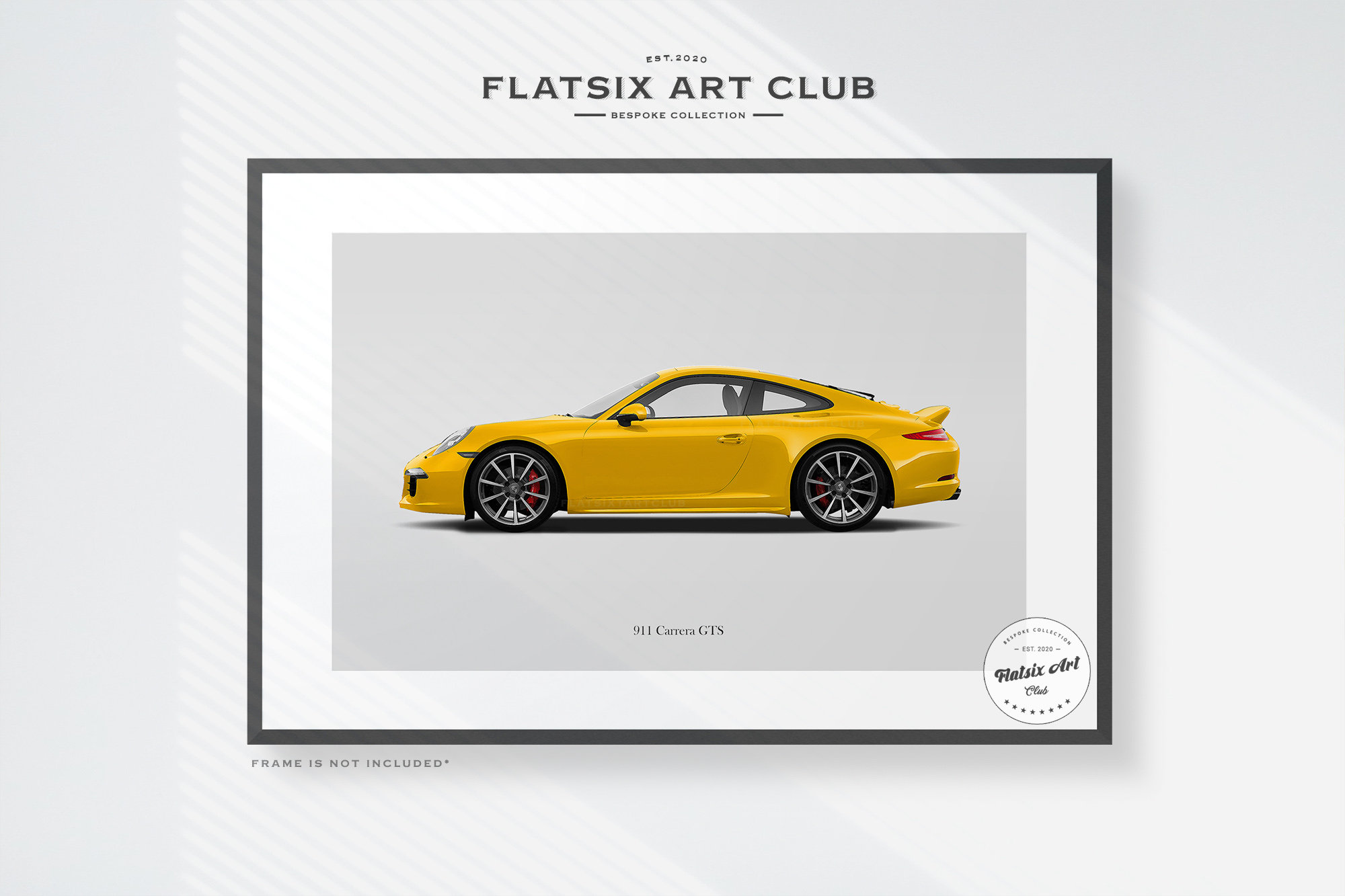 Porsche 911 (991.1) Carrera GTS Sketched Art Print: Automotive