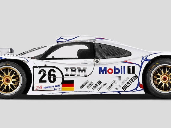 Porsche 911 GT1-98 Le Mans Winner Sketched Art Print: Motorsport