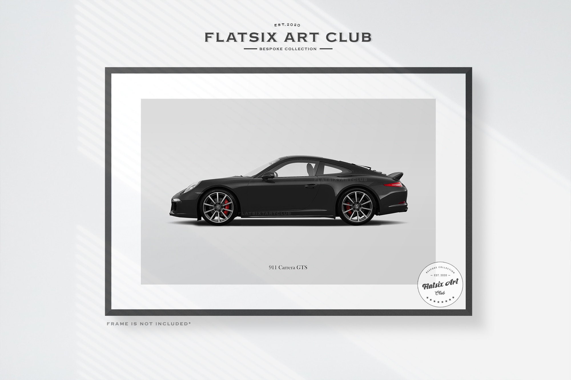 Porsche 911 (991.1) Carrera GTS Sketched Art Print: Automotive