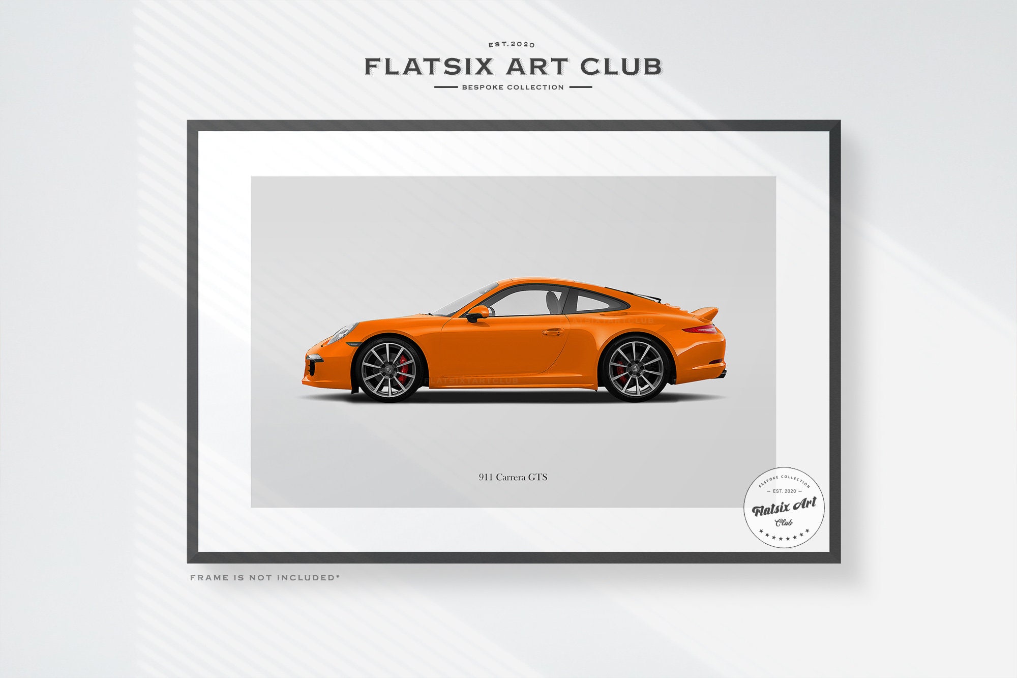 Porsche 911 (991.1) Carrera GTS Sketched Art Print: Automotive