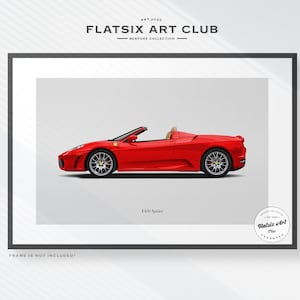Ferrari 458 Italia Sketched Wall Art - Multi-colour Automotive Art
