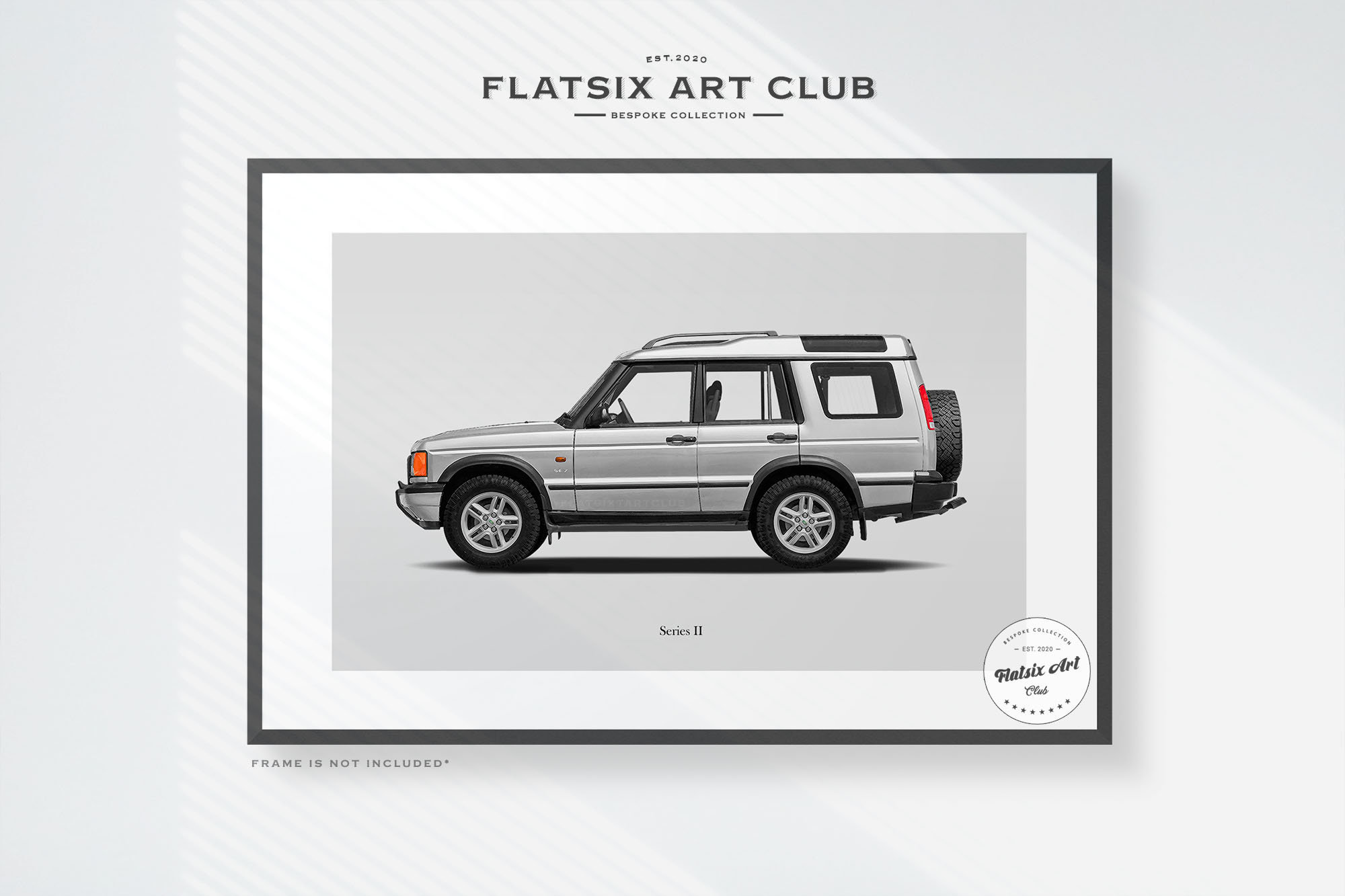 Land Rover Discovery Series II Sketched Art Print: Automotive Car