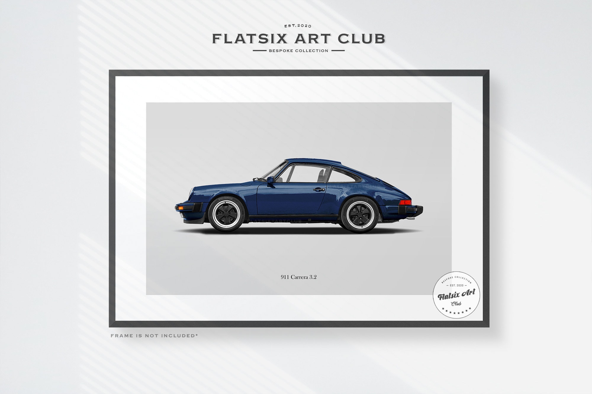 ポルシェ Carrera 911 ポスター Porsche 911 Carrera 3.2 Sketched Wall Art - Multi-colour