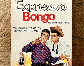 Świetne pierwsze wydanie w miękkiej oprawie książki „Expresso Bongo” autorstwa Wolfa Mankowitza.