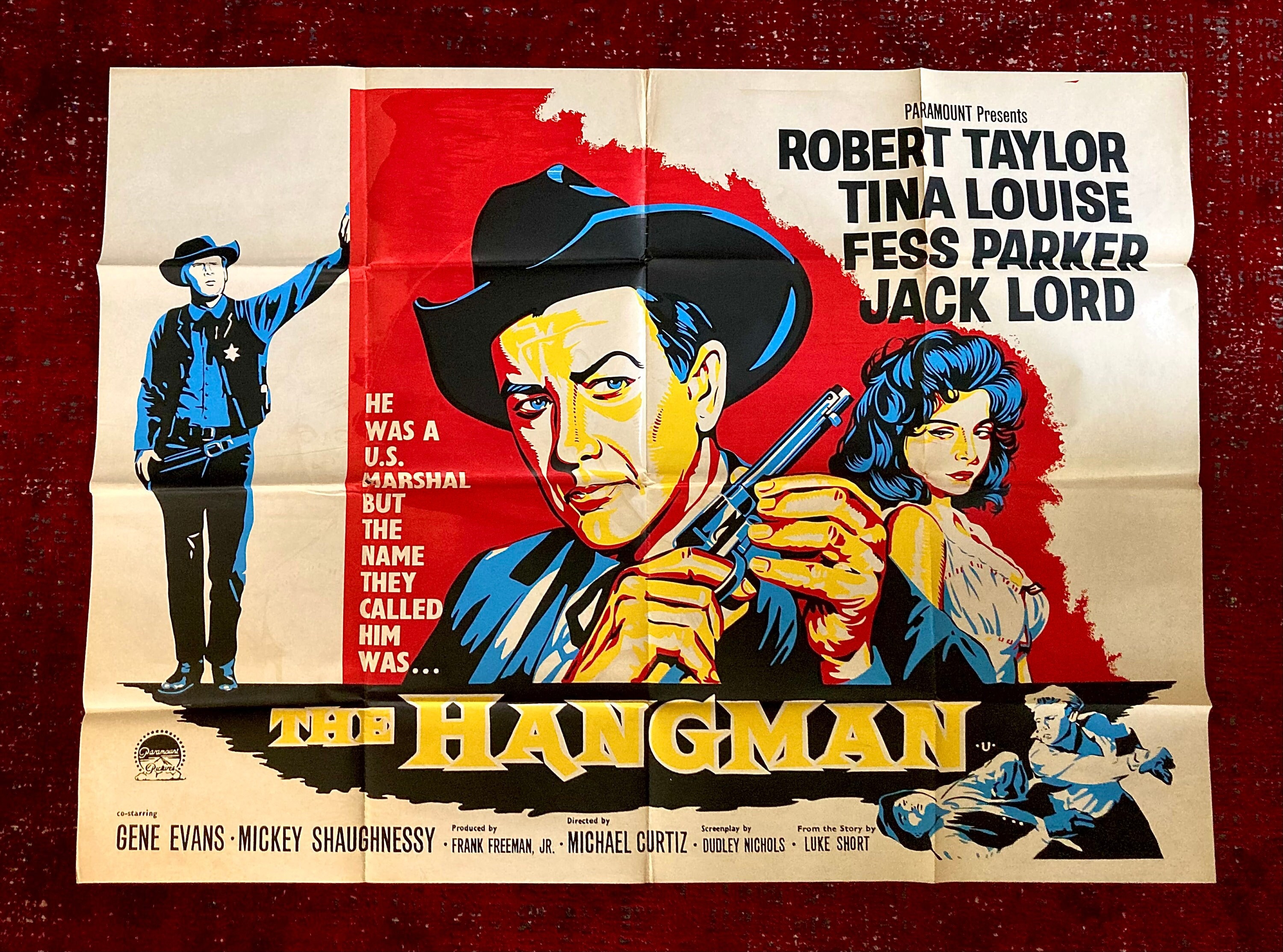 Striking Original Poster for the 1959 Movie the Hangman - Etsy