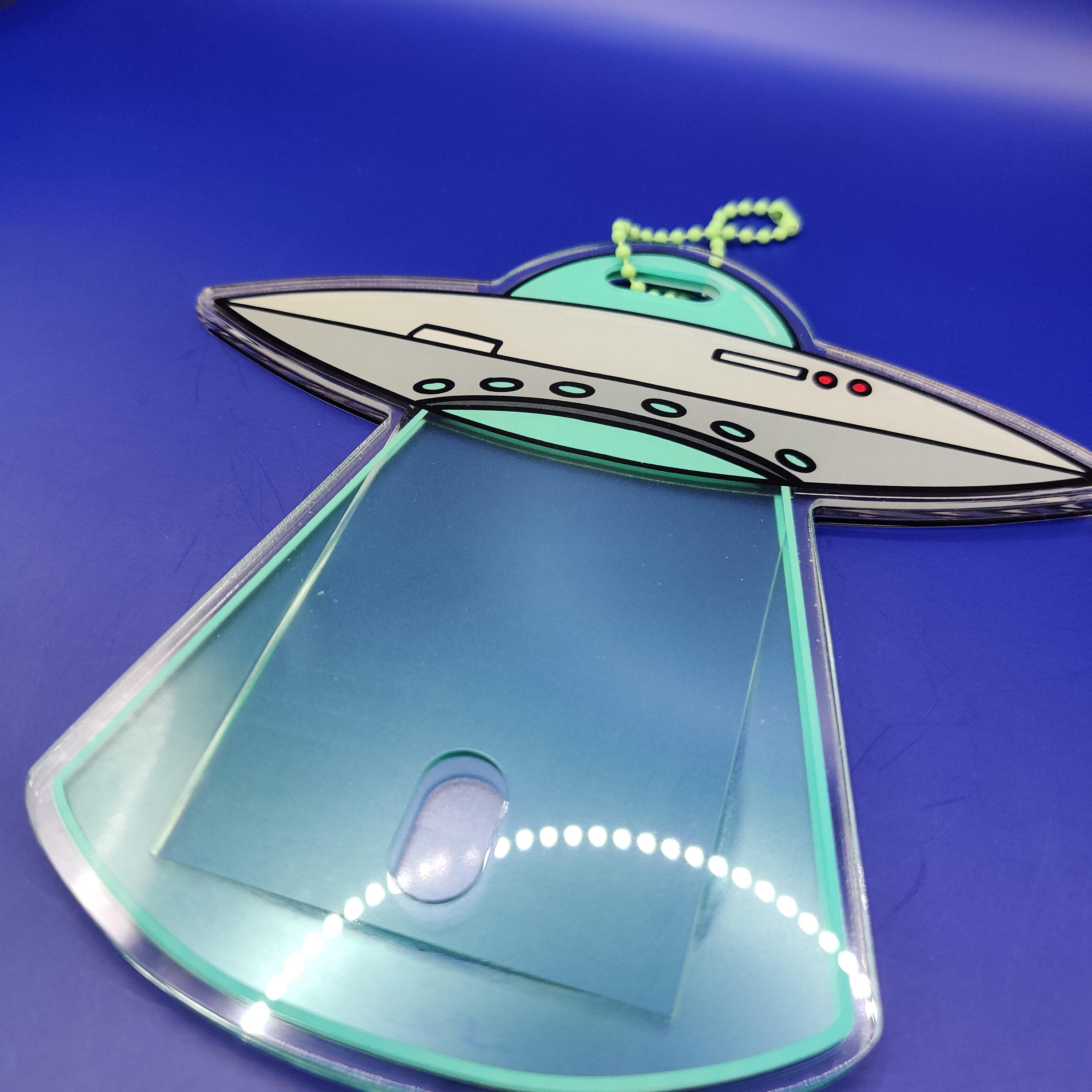UFO Alien | Card Holder | Standard Size Sleeve - Etsy
