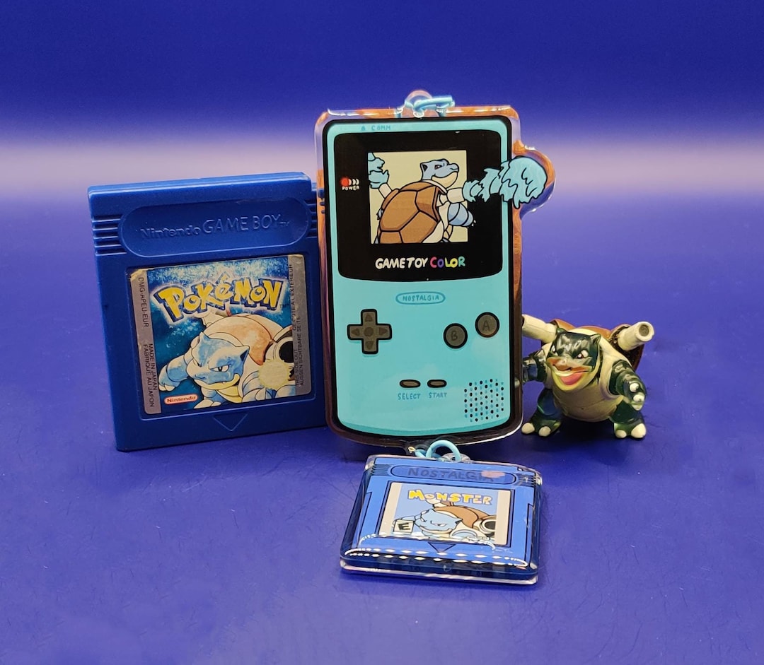 ポケモン　青　キーホルダー　ゲームボーイ　カメックス ポケモン ブルー | コネクションキーホルダー | カメックス - Etsy 日本