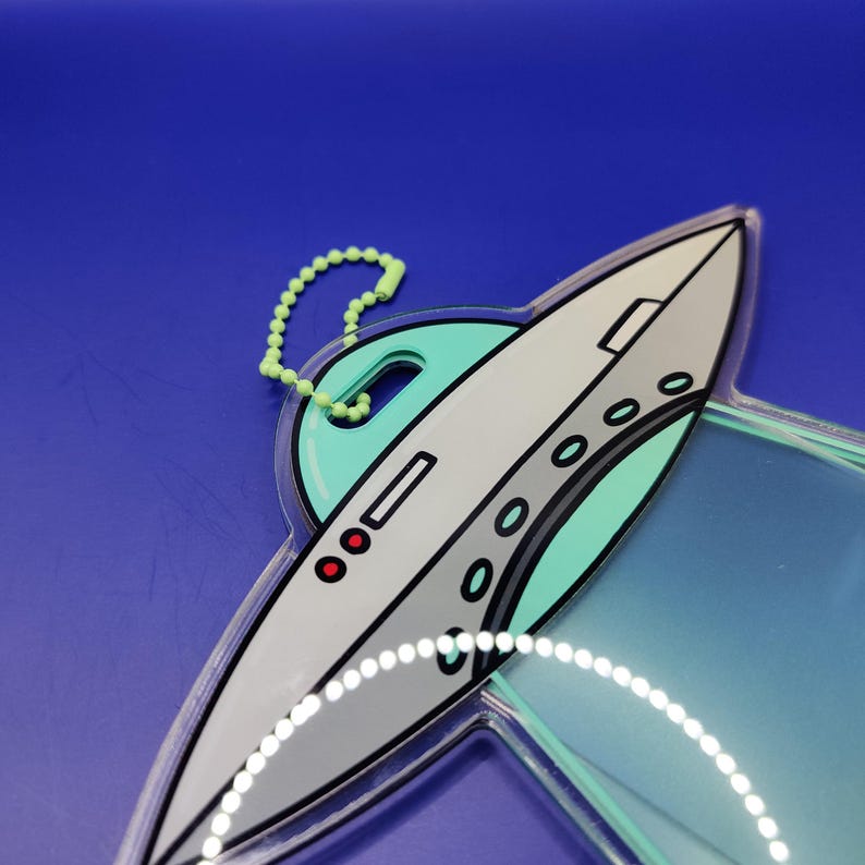 UFO Alien | Card Holder | Standard Size Sleeve - Etsy