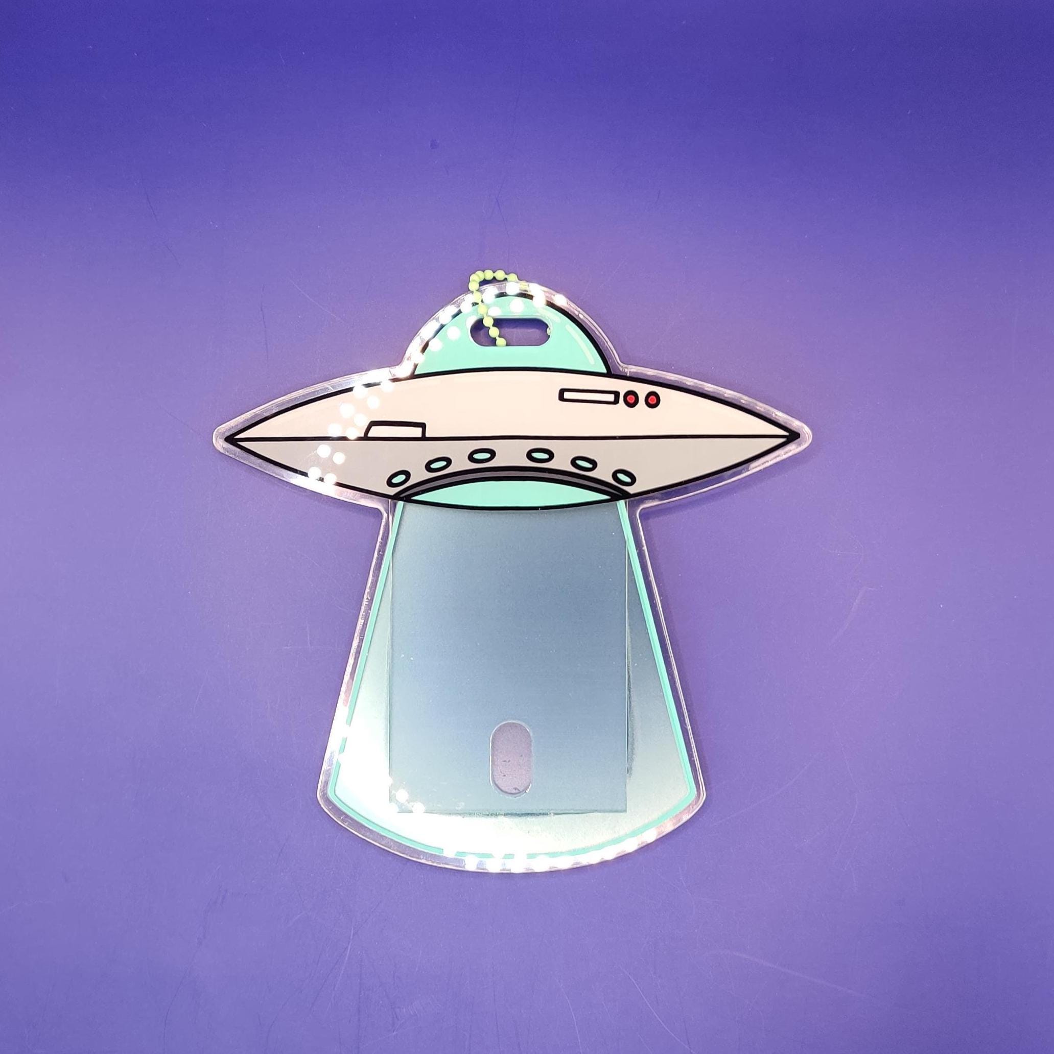 UFO Alien | Card Holder | Standard Size Sleeve - Etsy