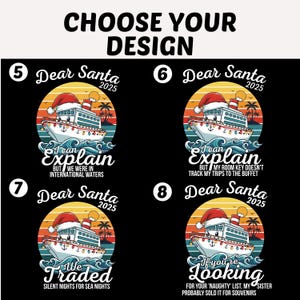 Matching Family Cruise Shirts, Funny Dear Santa Tee, Christmas Cruise 2025, Cruisemas Crew Shirt, Holiday Vacation Outfit image 6